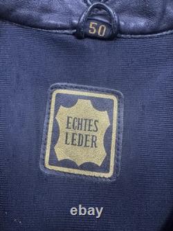 Super rare vintage iXS racing leather biker jacket size 50