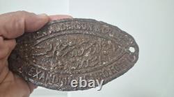 Super rare vintage sign Allen Alderson and Co. Alexandria Cairo Egypt Britain