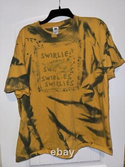 Swirlies Band SUPER RARE vintage tshirt sz XL Tie Dye Trippy Wash Ostrich Promo