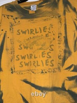 Swirlies Band SUPER RARE vintage tshirt sz XL Tie Dye Trippy Wash Ostrich Promo