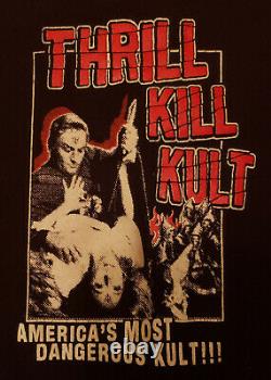 THRILL KILL KULT Baby Doll Shirt L Industrial 90s Goth Ministry Vintage RARE