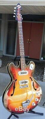 Teisco EP-10T Vintage Guitar Semi-Hollow 1967 Very Good, Clean Super Rare