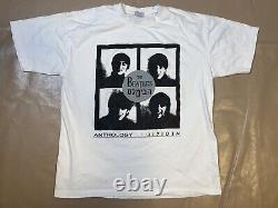 The Beatles Anthology Hebrew Israel Super Rare Vintage T Shirt 90s Band Tour Tee