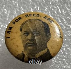 Thomas Brackett Reed Political Pin Super Rare Vintage