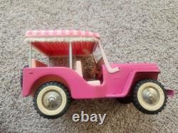 Tonka Jeep super clean rare Vintage 1960's used Surrey Pink Jeep with Canopy