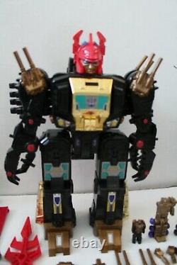 Transformers Super God Master Force D311 Black Zarak Takara Vintage RARE G1 1988
