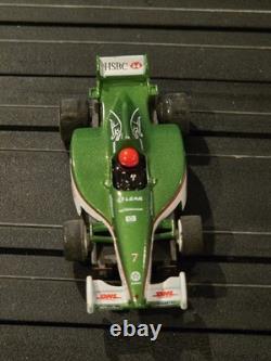 Tyco F1 Indy Car Hsbc #7 Jaguar Slot Car Super Rare Vintage Wow Crazy