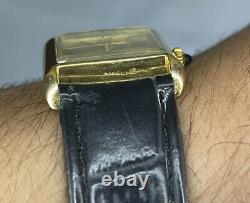 Ultra Rare Greiner Geneve Vintage Tank watch Super Electro Plated Swiss made