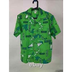 (V) SUPER RARE VTG Men shirt SS Hawaiian style islands sz M Hawaii made