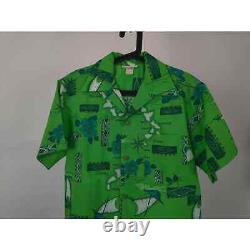 (V) SUPER RARE VTG Men shirt SS Hawaiian style islands sz M Hawaii made