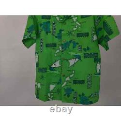 (V) SUPER RARE VTG Men shirt SS Hawaiian style islands sz M Hawaii made