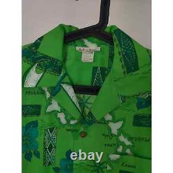 (V) SUPER RARE VTG Men shirt SS Hawaiian style islands sz M Hawaii made