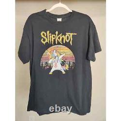 (V) SUPER RARE Vintage Slipknot T-Shirt ORIGNAL SPECIAL UNICORN LOGO sz L