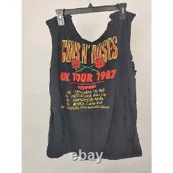 (V) VTG 80s SUPER RARE Guns N' Roses UK Tour 1987 ROCK BAND Shirt rare