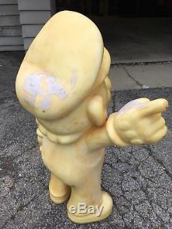 VINTAGE ALBINO SUPER MARIO STATUE EXTREMELY RARE LIFE SIZE 4ft FIGURE 48 inch