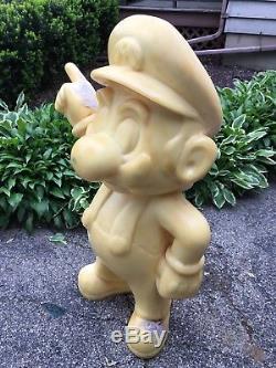 VINTAGE ALBINO SUPER MARIO STATUE EXTREMELY RARE LIFE SIZE 4ft FIGURE 48 inch
