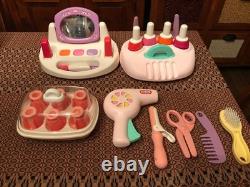 VINTAGE LITTLE TYKES Beauty Salon Vanity Make Up Play Set SUPER RARE