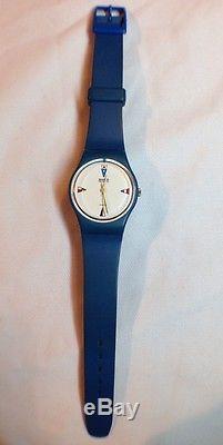 VINTAGE Ladies SWATCH WATCH 1984 4 FLAGS Super RARE Discontinued