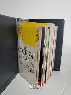 VINTAGE Lot of 13 PLAYBILL MAGAZINE with collector hard binder SUPER RARE1989-91