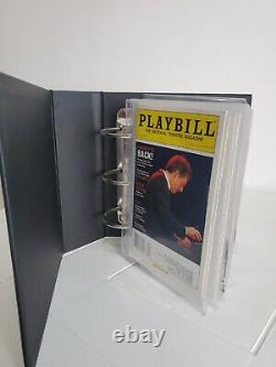 VINTAGE Lot of 18 PLAYBILL MAGAZINE with collector hard binder SUPER RARE