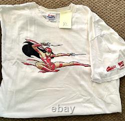 VINTAGE RARE Graphitti Designs Elektra Shirts Adult XL Marvel Comics 7 Total