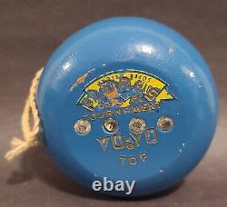 VINTAGE SUPER RARE 1950's FLORES Original Tournament Jeweled Wood Yo-Yo