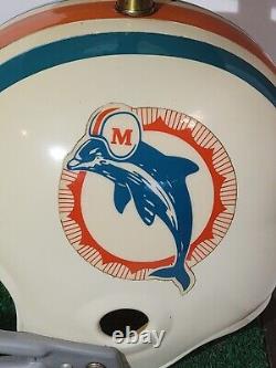 VINTAGE SUPER RARE 1976 Miami Dolphins RIDDELL FULL SIZE Helmet Lamp WORKS