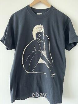 VINTAGE Super RARE Modigliani'03 Portrait Sketch T-Shirt / Medium / Black Art