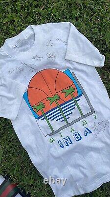 VINTAGE Super Rare Early 80s Pre Miami Heat Miami NBA Miami Herald Promo T-Shirt
