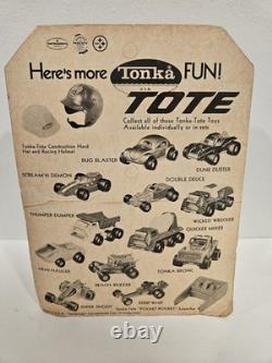 VINTAGE TONKA TOTE SUPER SNOOT MADE IN USA in original packaging! Super rare