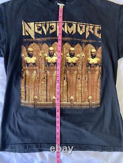 VTG 1995 European Tour NEVERMORE Concert T-Shirt MURINA L USA Super Rare CLEAN