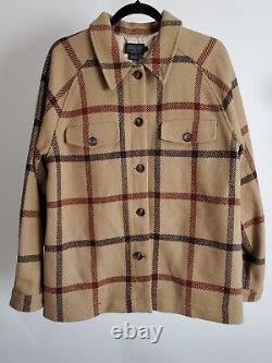 VTG Pendleton Men shirt jacket Brown Casual super rare vintage 100% wool Sz L