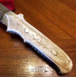 VTG SUPER RARE Buck USA Custom Stag Boot Knife Dagger Limited Ed 1 Of 250 MID