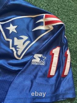 VTG Super Rare 90s Authentic Drew Bledsoe New England Patriots Jersey Size XL