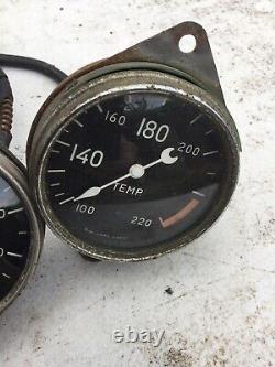 Very Rare Vintage Dash Stewart Warner 2 5/8 1933 Auburn Temp Oil Gauge Scta Trog