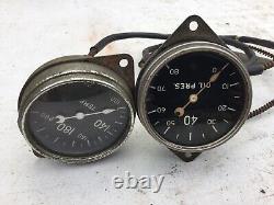 Very Rare Vintage Dash Stewart Warner 2 5/8 1933 Auburn Temp Oil Gauge Scta Trog