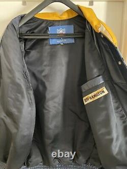 Very Rare Vintage Jeff Hamilton Super Bowl Leather Jacket Limited XXXVIII