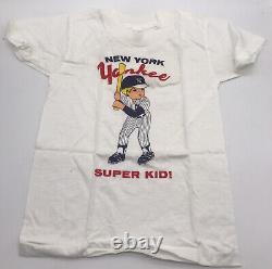 Very Rare Vintage New York Yankee Super Kid T-shirt For Child/toddler