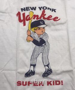 Very Rare Vintage New York Yankee Super Kid T-shirt For Child/toddler