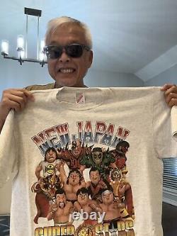 Very Rare Vintage Original NJPW Super Star Tour T-shirt Sonny Onoo Collections