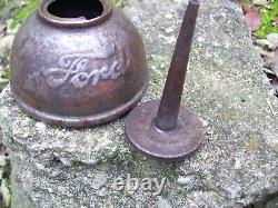 Very old 1908 Original Ford motor co. Oil auto Can accessory vintage tool kit oe