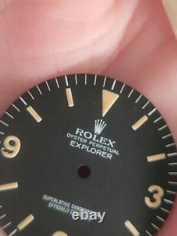 Vintage 100% original Rolex Explorer 1016 dial. Tritium Matte, super rare beauty