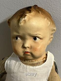 Vintage 1930's Super rare composition, Effanbee Grumpy doll 12 Original Finish