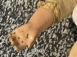 Vintage 1930's Super rare composition, Effanbee Grumpy doll 12 Original Finish