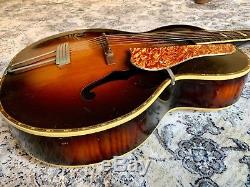 Vintage 1930s Marwin Super Archtop Acoustic Guitar, Harmony, Rare, Project