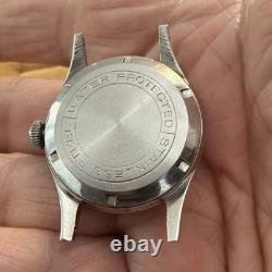 Vintage 1950s Seiko Super Rare S-Logo Tuxedo Dial Seikosha 3 Adjusted Move