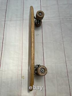 Vintage 1960's Hobie Super Surfer Skateboard Clay Wheels Trucks Oak Wooden Rare