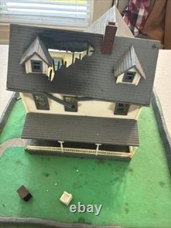 Vintage 1960s Renwal HO 187 House AFire #460 Built Super Rare Please Look Close