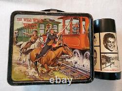 Vintage 1969 Wild Wild West Aladdin Metal Lunchbox & Thermos! Super Rare