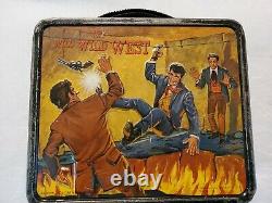 Vintage 1969 Wild Wild West Aladdin Metal Lunchbox & Thermos! Super Rare